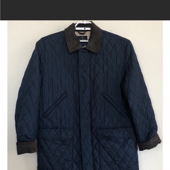 Brooks Brothers Men's Navy Quilted Coat Jacket - Picture 2 of 4
